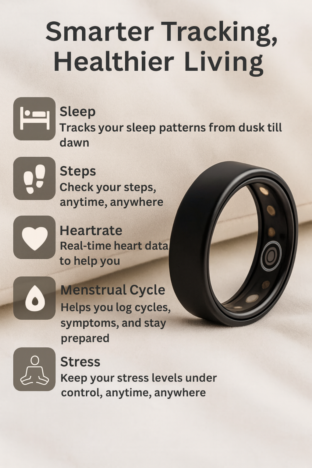 Viora Smart Ring & Charging case