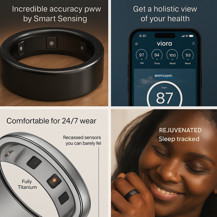 Viora Smart Ring & Charging case